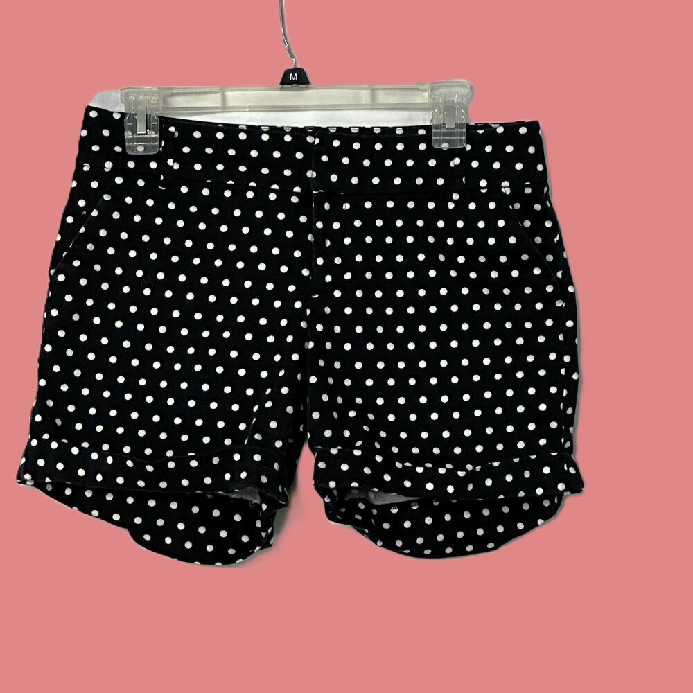 Black and White Polka Dot Dress Shorts Size 4 With Pockets - Picture 9 of 10